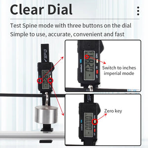 Dark Slate Gray SPG Arrow Spine Tester ā Digital Display Arrow Shaft Measuring Tool SPG