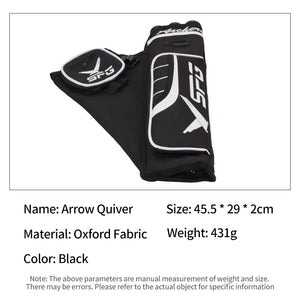Dark Slate Gray SPG Arrow Quiver – 3 Tubes Archery Hip Quiver with Adjustable Belt SPG