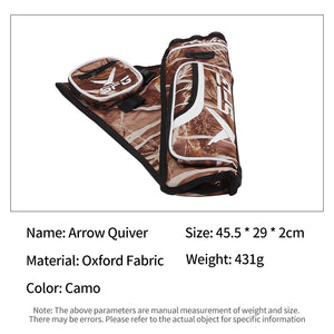 Dark Slate Gray SPG Arrow Quiver – 3 Tubes Archery Hip Quiver with Adjustable Belt SPG