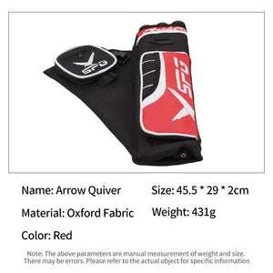 Dark Slate Gray SPG Arrow Quiver – 3 Tubes Archery Hip Quiver with Adjustable Belt SPG