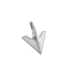 White Smoke S2/ S3 3-Blade Broadheads 100 Grain Aluminum Alloy Arrowheads for Compound Bow Archery Arrows (Pack of 2) MARKSMAN