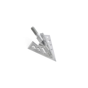 White Smoke S2/ S3 3-Blade Broadheads 100 Grain Aluminum Alloy Arrowheads for Compound Bow Archery Arrows (Pack of 2) MARKSMAN