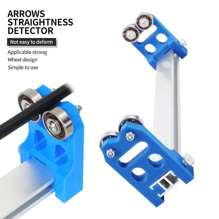 Light Gray SPG Arrows Straightness Detector – Alloy + PE Archery Arrow Inspection Tool SPG