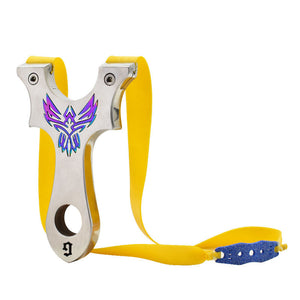 Light Gray Aurora Griffon G2 Stainless Steel Slingshot MARKSMAN