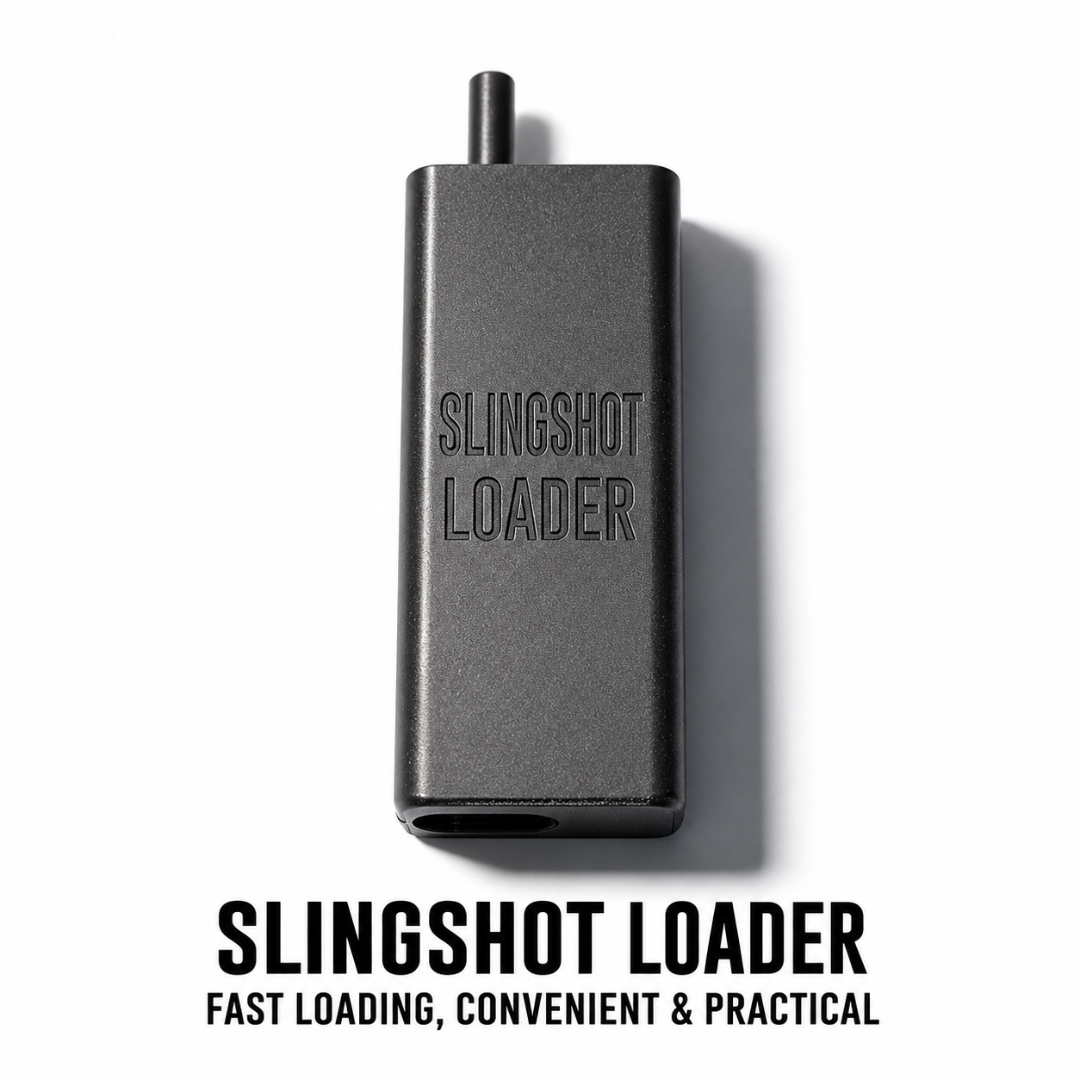 White Smoke Automatic Slingshot Ball Loader for 8mm Steel Balls with Push-Button Quick Feed MARKSMAN