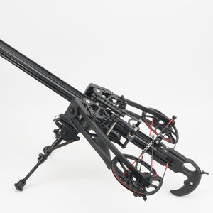 White Smoke BAT Compound Bow with Composite Fiber Limbs, Iron Sights and Adjustable 40ā80 lbs Draw Weight for Outdoor Recreational Sports INDIAN SLINGSHOT