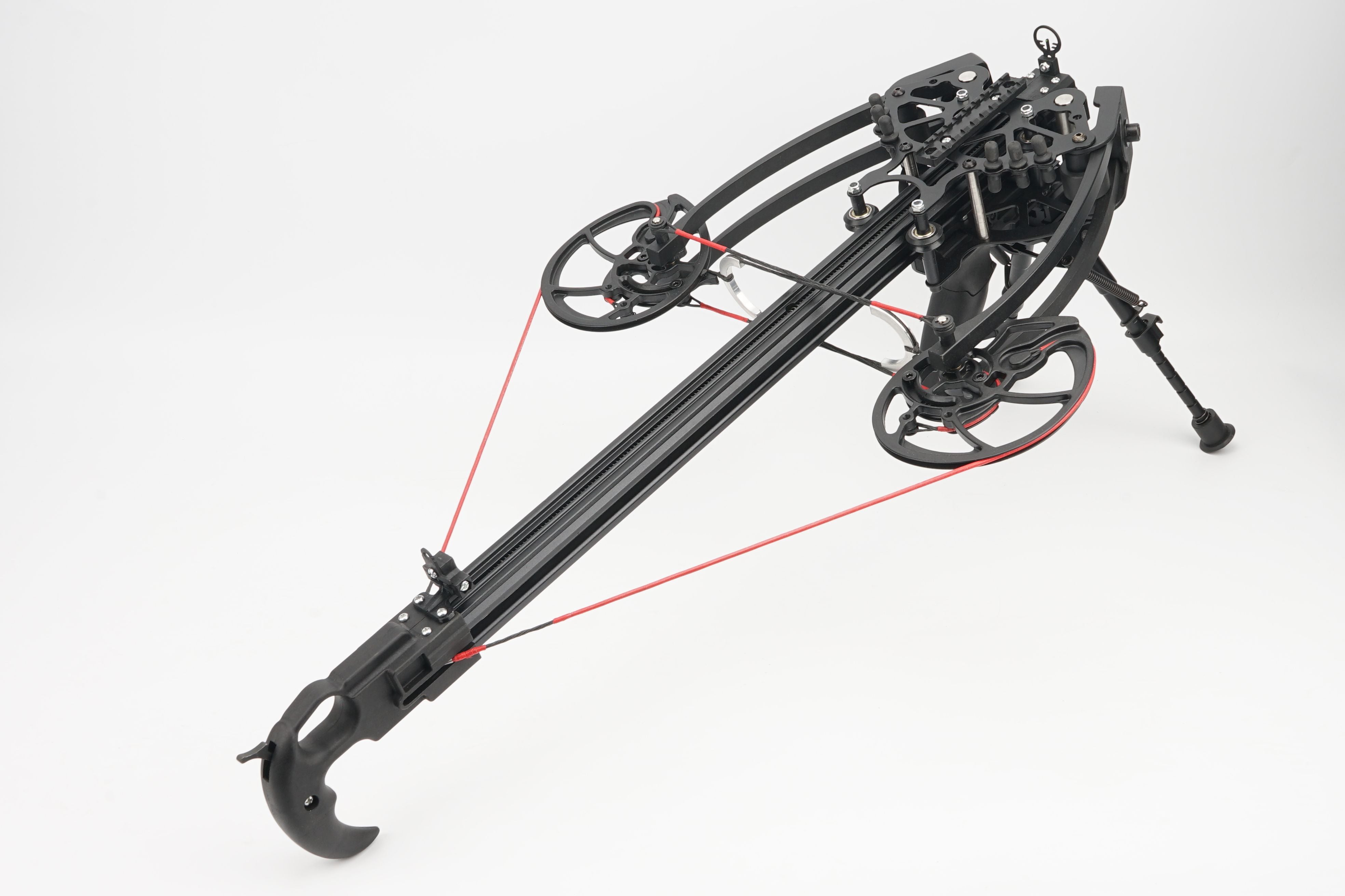 White Smoke BAT Compound Bow with Composite Fiber Limbs, Iron Sights and Adjustable 40–80 lbs Draw Weight for Outdoor Recreational Sports INDIAN SLINGSHOT