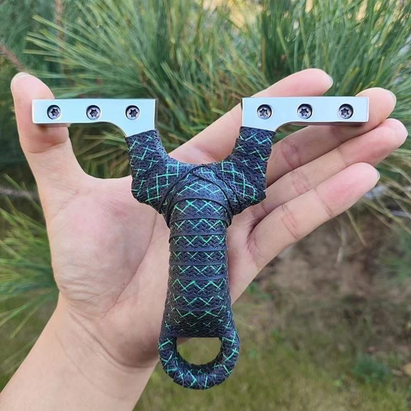 Dark Olive Green BIG BOW 50MM – Metal Slingshot INDIAN SLINGSHOT