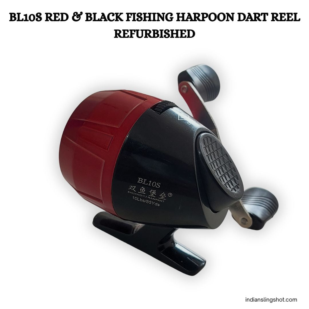 White Smoke BL10S Harpoon Dart Reel Red & Black Refurbished | Fishing Reel MARKSMAN