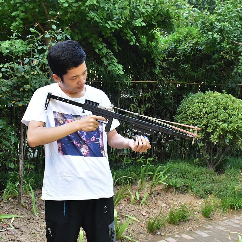 Black BLACKVOLT Pro Dual-Stage Metal Fishing Slingshot MARKSMAN