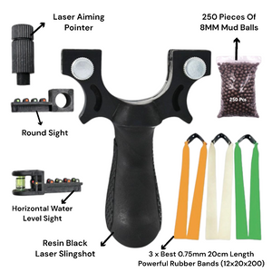Wheat Hot Selling Black Resin Outdoor Target Shooting 98K Slingshot for Learning Target Practice SLINGSTER