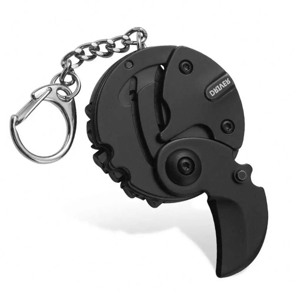 Baiyuheng EDC Coin Keychain Folding Knife | Mini Survival Tool