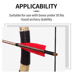 Dark Slate Gray SPG Bamboo Arrow – 8mm Turkey Feather Handmade Archery Arrows (12 Pieces) SPG