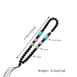 White Smoke BEADLOX Anti-Drop Beaded Wrist Strap for Slingshots INDIAN SLINGSHOT