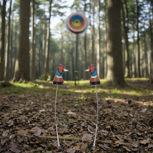 Dark Olive Green Bionic Chicken Target – Spring-Loaded Reset Design for Outdoor Practice INDIAN SLINGSHOT