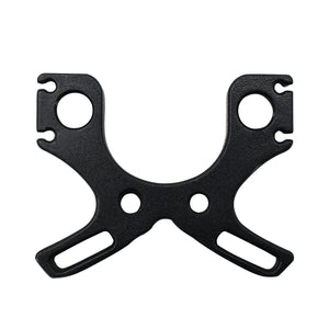White Smoke Durable Zinc Alloy Black Double Holes Bow Head | Long Rod Setup Accessory | Lightweight & Strong INDIAN SLINGSHOT