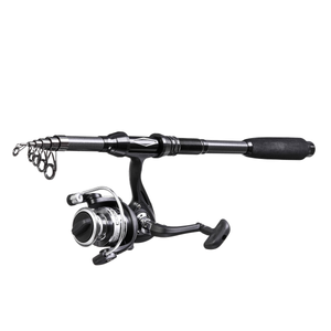 Dark Slate Gray Black Fishing Rod Luya Fishing Tackle Fishing Kit INDIAN SLINGSHOT