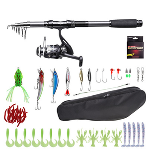 Dark Slate Gray Black Fishing Rod Luya Fishing Tackle Fishing Kit INDIAN SLINGSHOT