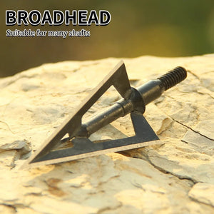 Pale Goldenrod SPG SP-HA118 Stainless Steel 3-Blade Arrow Tips | 110gr Broadhead SPG