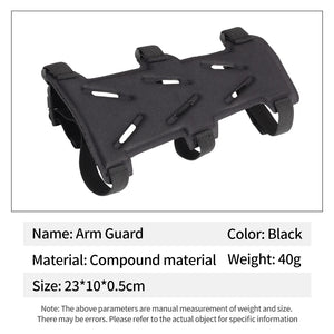 White Smoke SPG Black Arm Guard – Adjustable Compound Forearm Protector SPG