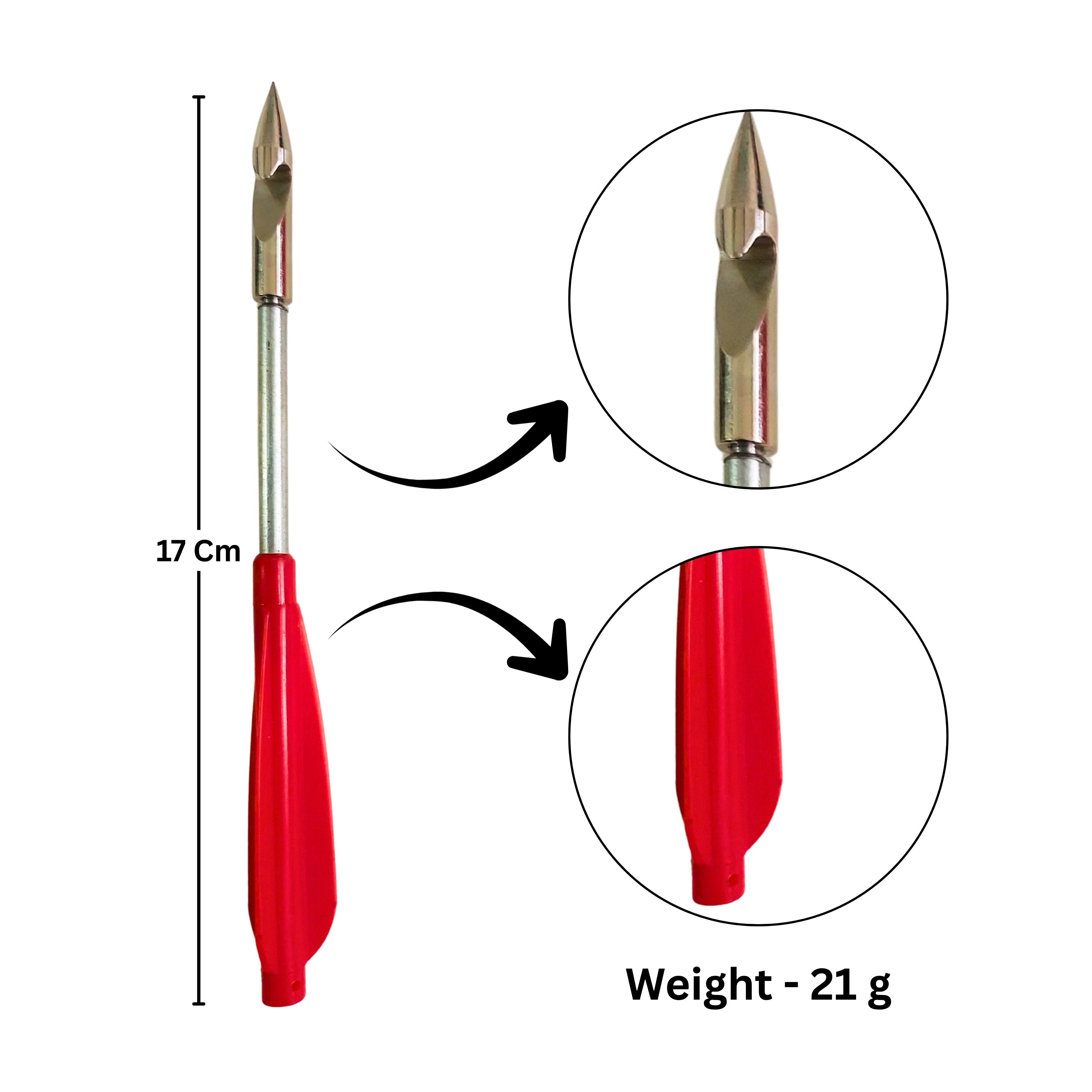 Black Panther Fishing Dart with Hole to attach with Reel