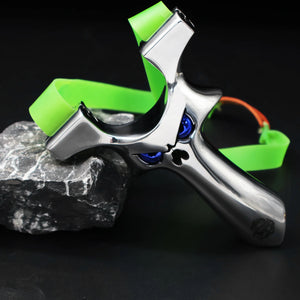 Black BlueFang Stainless Steel Slingshot MARKSMAN