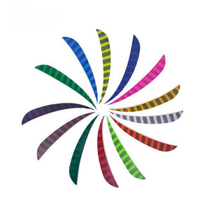 Dark Slate Gray SPG 5-Inch Blue Turkey Feather Arrow Fletching | Drop Shape DIY Vanes SPG