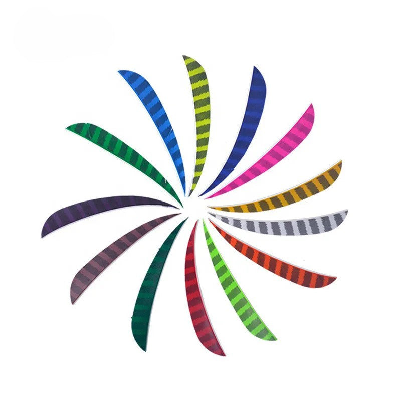 Dark Slate Gray SPG 5-Inch Blue Turkey Feather Arrow Fletching | Drop Shape DIY Vanes SPG