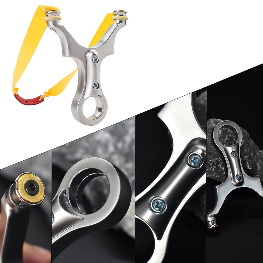 Gray BoltRing Alloy Slingshot MARKSMAN