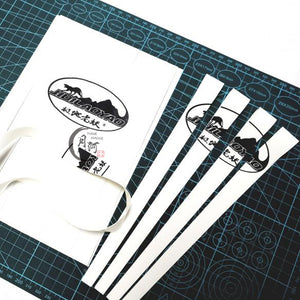 Dark Slate Gray BSB White Bone Scale Durable Flat Rubber Band MARKSMAN