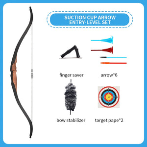 Dodger Blue SPG Youth Traditional Wooden Recurve Bow – 10 LBS Beginner Archery Set SPG