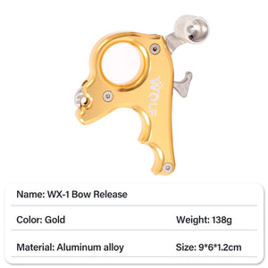 Tan SPG Compound Bow Release Aid Archery Accessories Kit Professional Shooting 3/4 Finger Adjustable Triggers Grip Thumb Caliper INDIAN SLINGSHOT