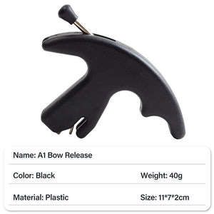 Dark Slate Gray SPG Compound Bow Release Aid Archery Accessories Kit Professional Shooting 3/4 Finger Adjustable Triggers Grip Thumb Caliper INDIAN SLINGSHOT