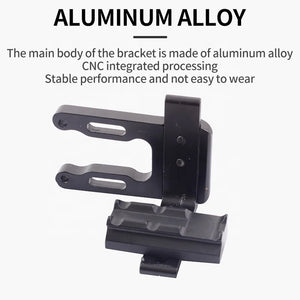 Dark Slate Gray SPG MZ005 Bow Sight Scope Bracket — Adjustable CNC Aluminum Mount SPG