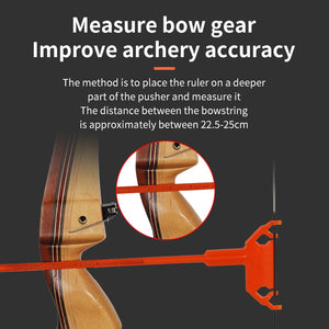 Dark Slate Gray SPG Plastic T-Shape Bow Square Ruler – Archery Nock Setting Tool SPG