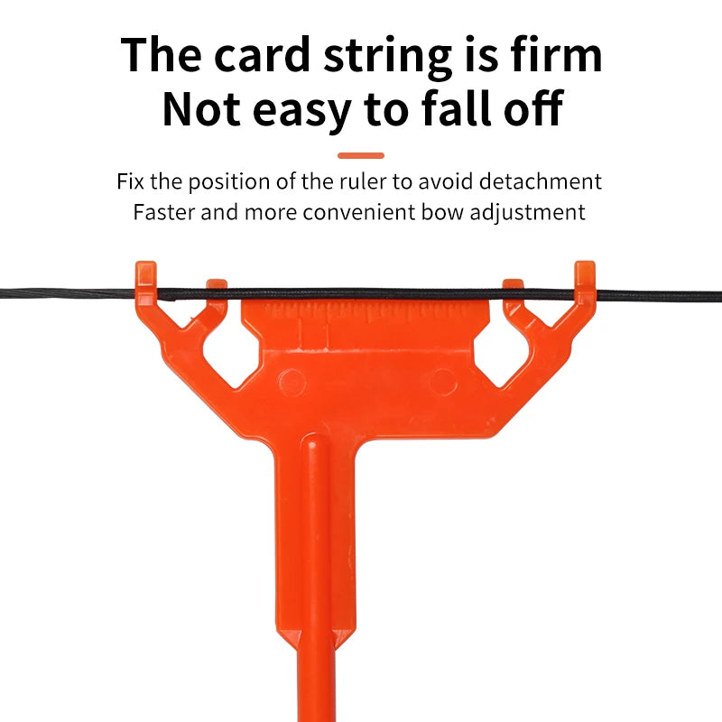 Black SPG Plastic T-Shape Bow Square Ruler – Archery Nock Setting Tool SPG