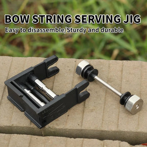 Rosy Brown SPG Bow String Serving Jig | Durable PE & Alloy Bowstring Tool SPG