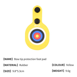 Light Goldenrod SPG Bow Tip Protection Foot Pad – Durable Rubber Limb Protector SPG