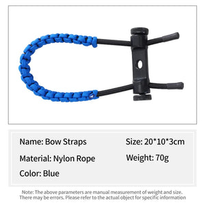 White Smoke SPG Bow Wrist Strap – Adjustable Nylon Braided Bow Sling SPG