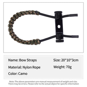 White Smoke SPG Bow Wrist Strap – Adjustable Nylon Braided Bow Sling SPG