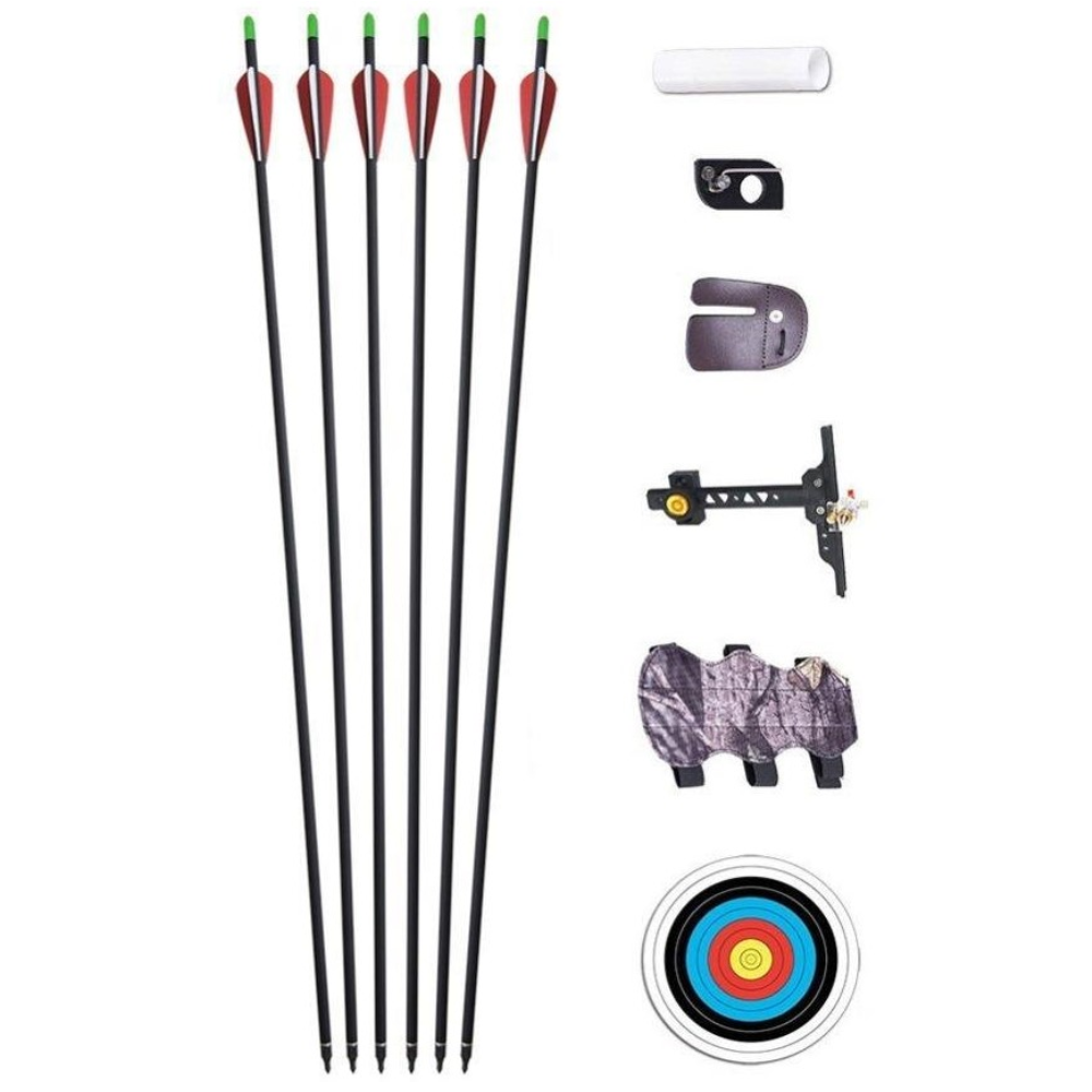 Dark Slate Gray Recurve Bow Accessories Set for Target Shooting and Practices INDIAN SLINGSHOT