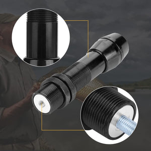 Dark Slate Gray Junxing Archery Seat for Fishing Reel, Bowfishing Reel Mount, Aluminum Alloy Fly Fishing Spinning Reel Seat for Compound Recurve Bow INDIAN SLINGSHOT