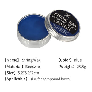 Gray SPG Bowstring Wax – Beeswax for Recurve & Compound Bow Strings SPG