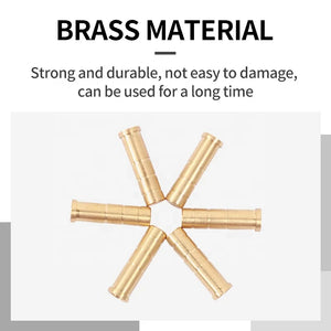 Beige SPG Brass Arrow Inserts 50 Grain for 6.2mm Arrow Shaft SPG