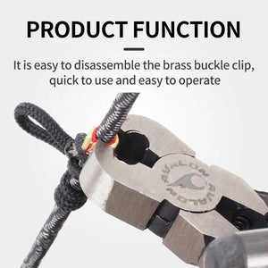 Lavender SPG Brass Buckle Clip Pliers – Portable Archery String Clamp Tool SPG
