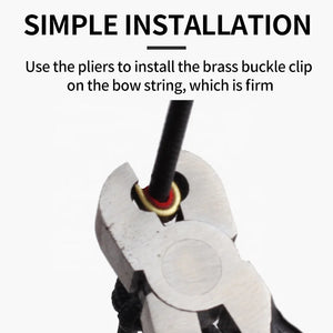 White Smoke SPG Brass Buckle Clip – Bow String Nocking Point Accessory SPG