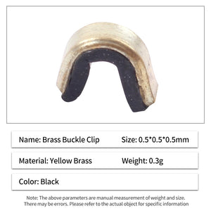 Dark Slate Gray SPG Brass Buckle Clip – Bow String Nocking Point Accessory SPG