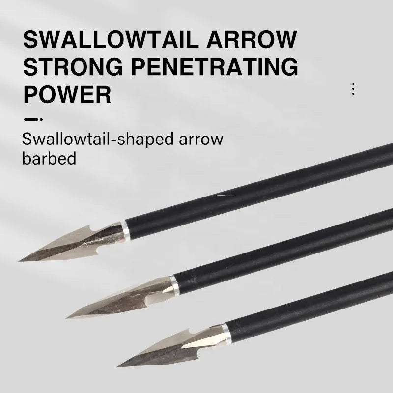 Light Gray SPG Broadhead Arrow Tips 170 Grain – Carbon Steel Screw-in Arrowheads (3-Pack) for Recurve & Compound Bows – Silver SPG
