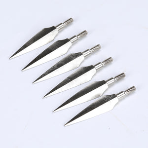 Lavender 125/150 Grain Traditional Screw-In Broadheads Arrow Tips – Steel Arrowheads for Recurve, Compound & Crossbow Arrows INDIAN SLINGSHOT