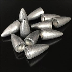 Black Bullet Lead Sinkers – Fishing Weights for Soft Lure Rigs INDIAN SLINGSHOT
